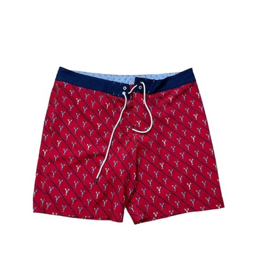SPERRY Men's Cape Critters Lobster Print Board Shorts‎ Size 38
